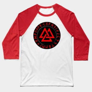 Vikings Norse Symbol Valknut Baseball T-Shirt